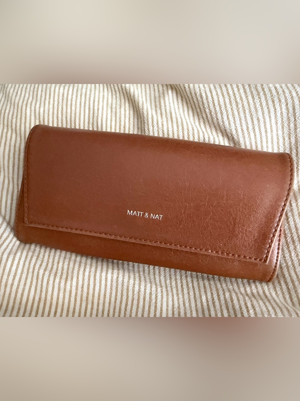 Matt and Nat Cognac Vegan Leather Wallet